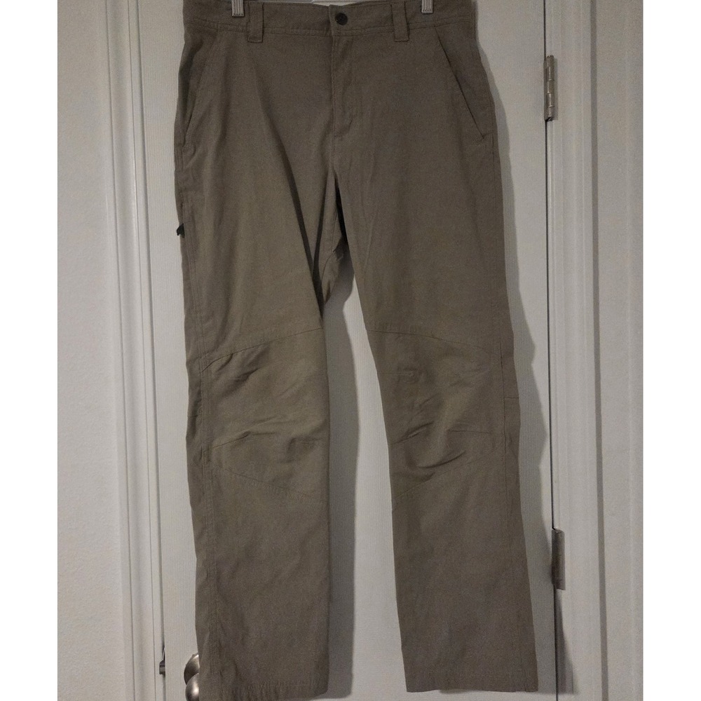 Columbia Omni Shield Men 34x30Hiking Pants Khaki Beige Outdoor Nylon Cargo